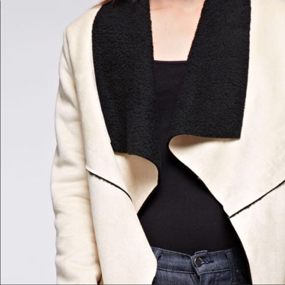 Faux Suede and Shearling Coat - Picture 4 of 4